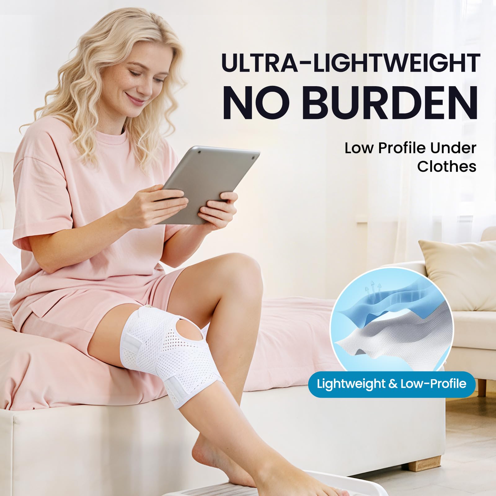 Galvaran Rodillera con estabilizadores laterales para dolor de rodilla meniscal LCR MCL Artritis Lesiones Recuperación, transpirable y ajustable para hombres y mujeres