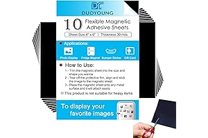 Ultra-Reliable Magnetic Vinyl Sheets with Adhesive Backing for Endless Creative Options