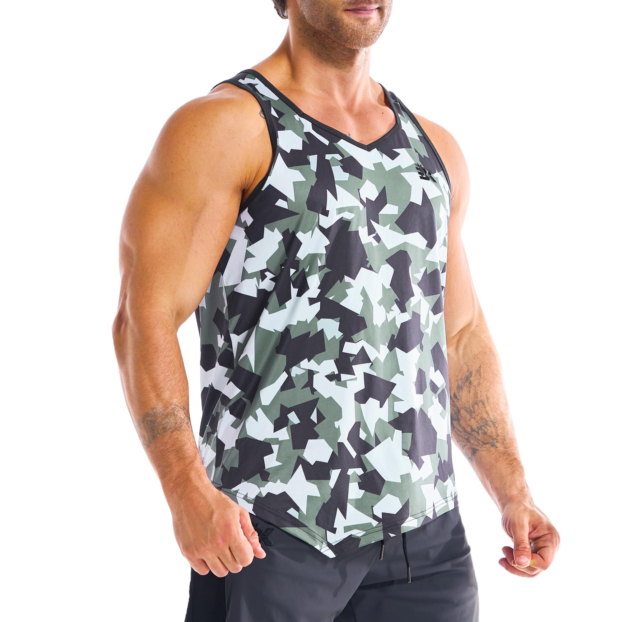 ZENWILL Lot de 3 débardeurs irréguliers légers pour homme à séchage rapide