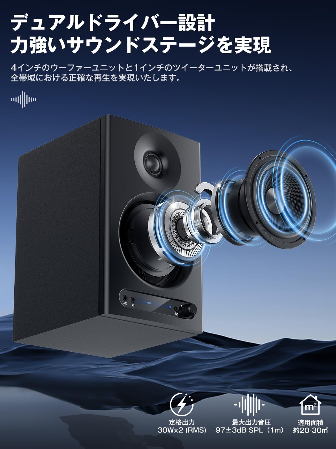 Amazon | YOPIN モニタースピーカー Bluetooth 5.4 3つのモード