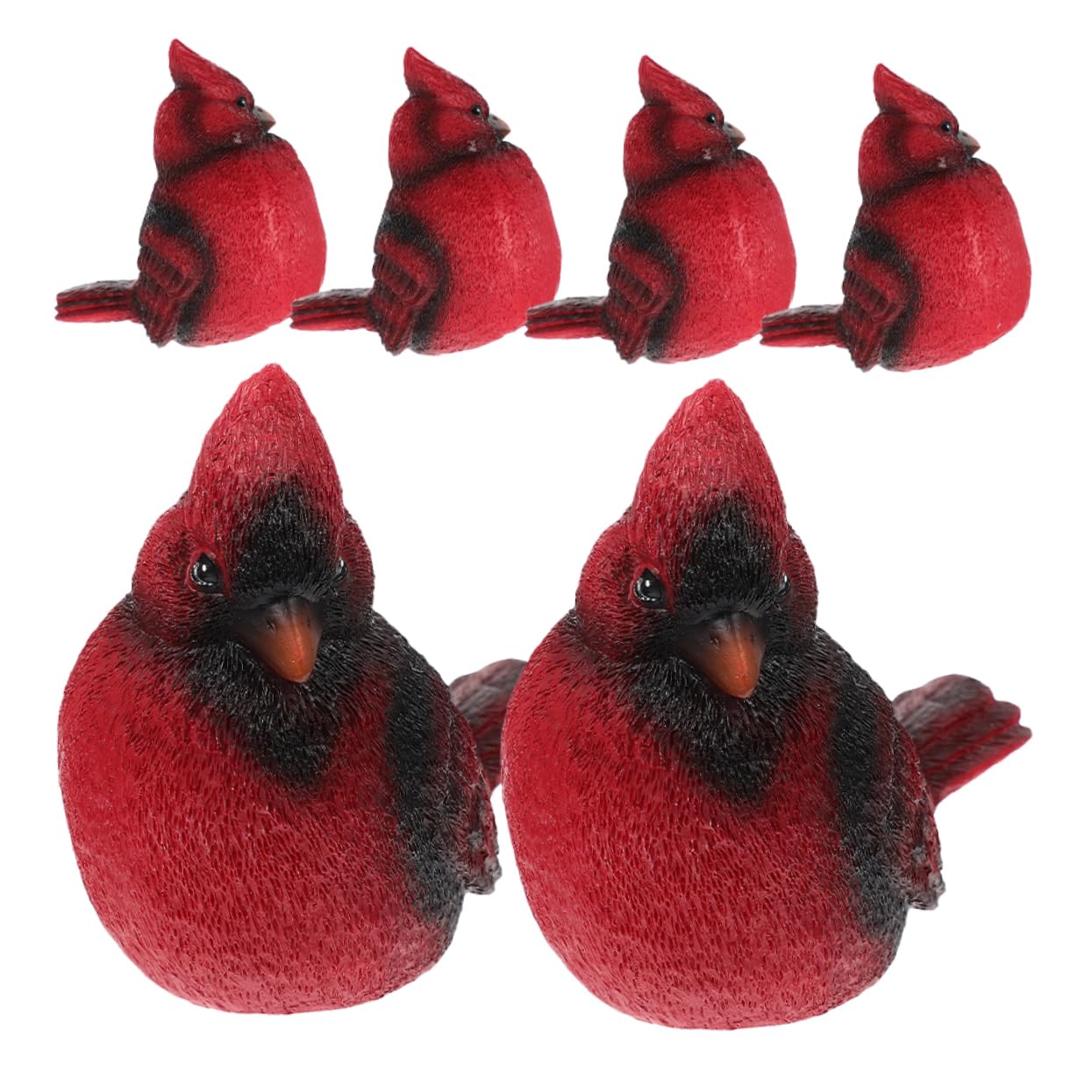 Figurines d'oiseaux de Noël INOOMP en résine : des sculptures réalistes