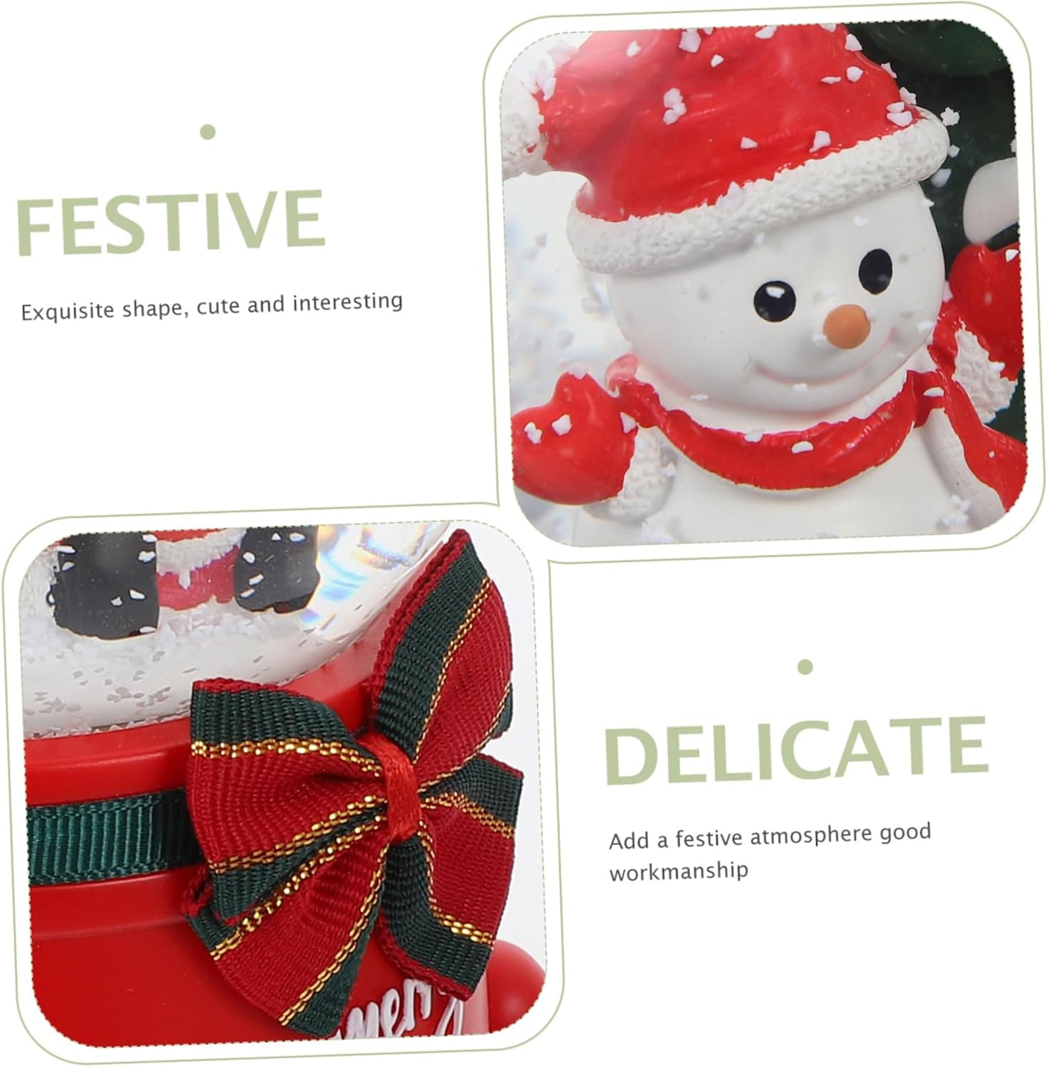 1Pc Christmas Music Crystal Ball Rotating Musical Box with LED Light Luminous Xmas Ornament for Home and Giving Delicate Holiday Melody Decoration