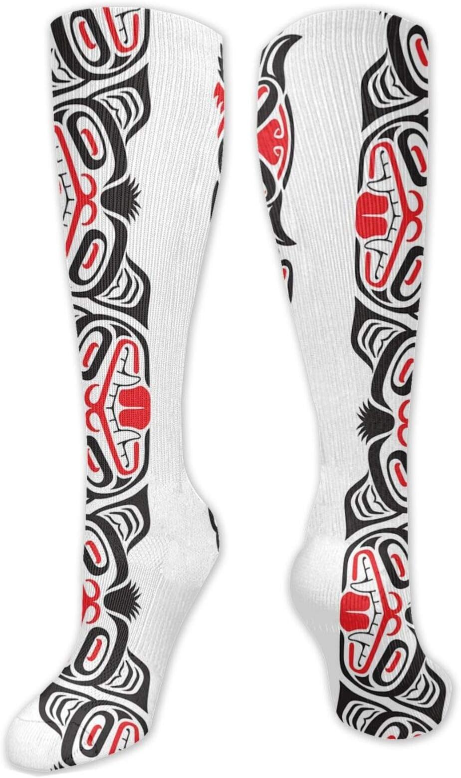 GULTMEE Fashion Compression Socks,Performance Polyester Cushioned Athletic Crew Socks, for Running,Athletic