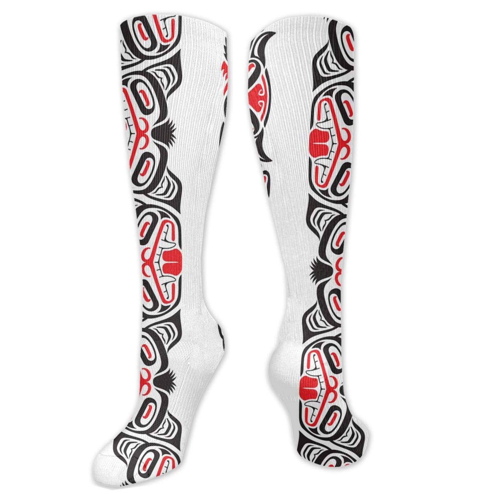 GULTMEE Fashion Compression Socks,Performance Polyester Cushioned Athletic Crew Socks, for Running,Athletic