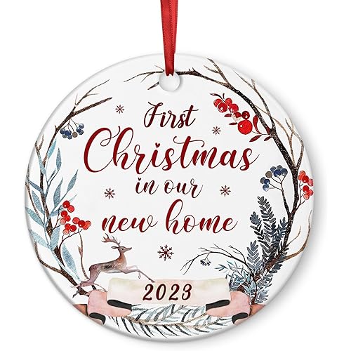 New Home Ornament 2023, House Warming Gifts New Home, New Home Gift Ideas, Housewarming Ideas, New Home Gifts for Home - Housewarming Gifts New Home Christmas Ornament 2023, New House Gift Ideas