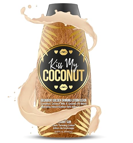 Kiss My Coconut - Tanning Bed Lotion, Skin Softening Golden