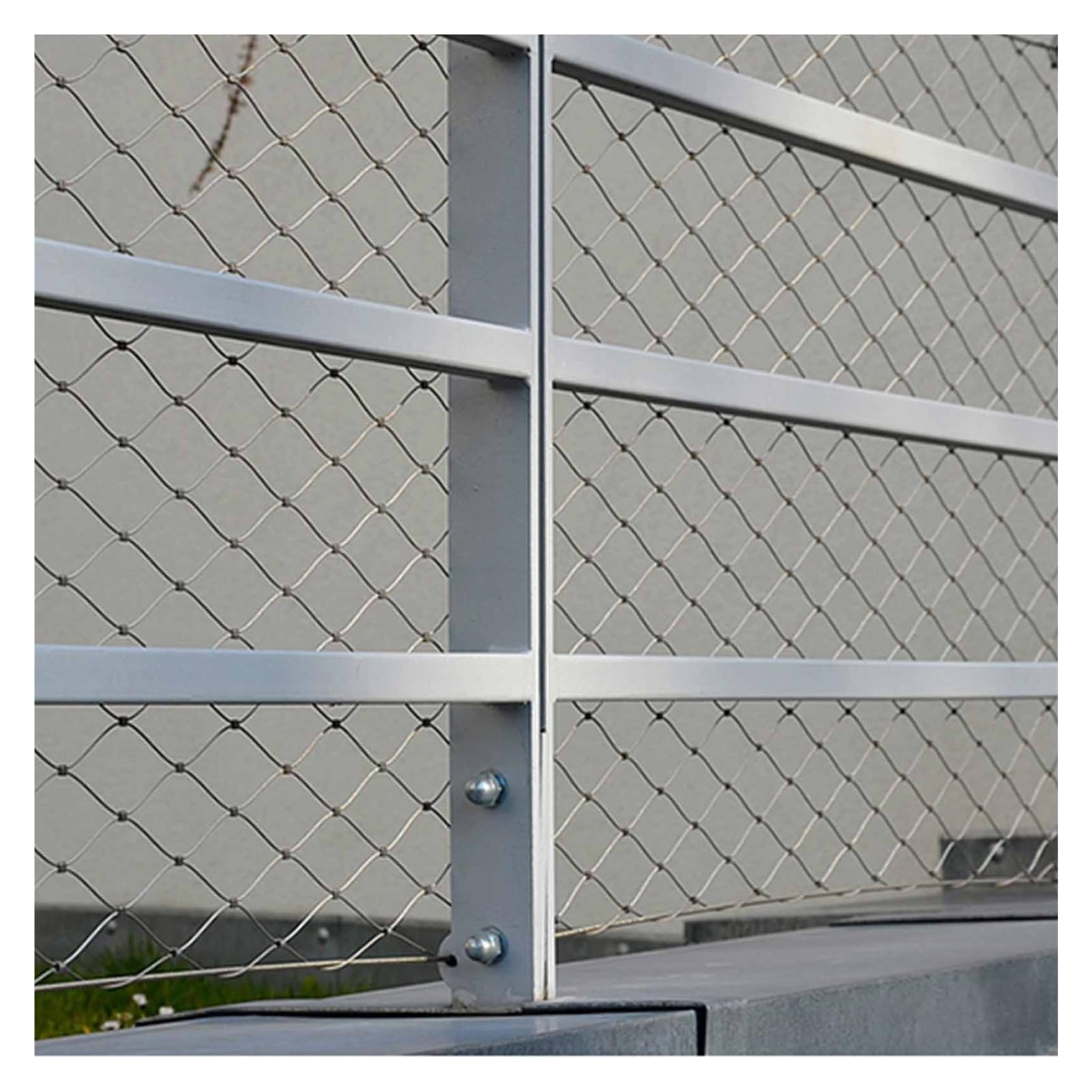 Treillis métallique tissé en acier inoxydable filet protection antichute maille flexible DIY