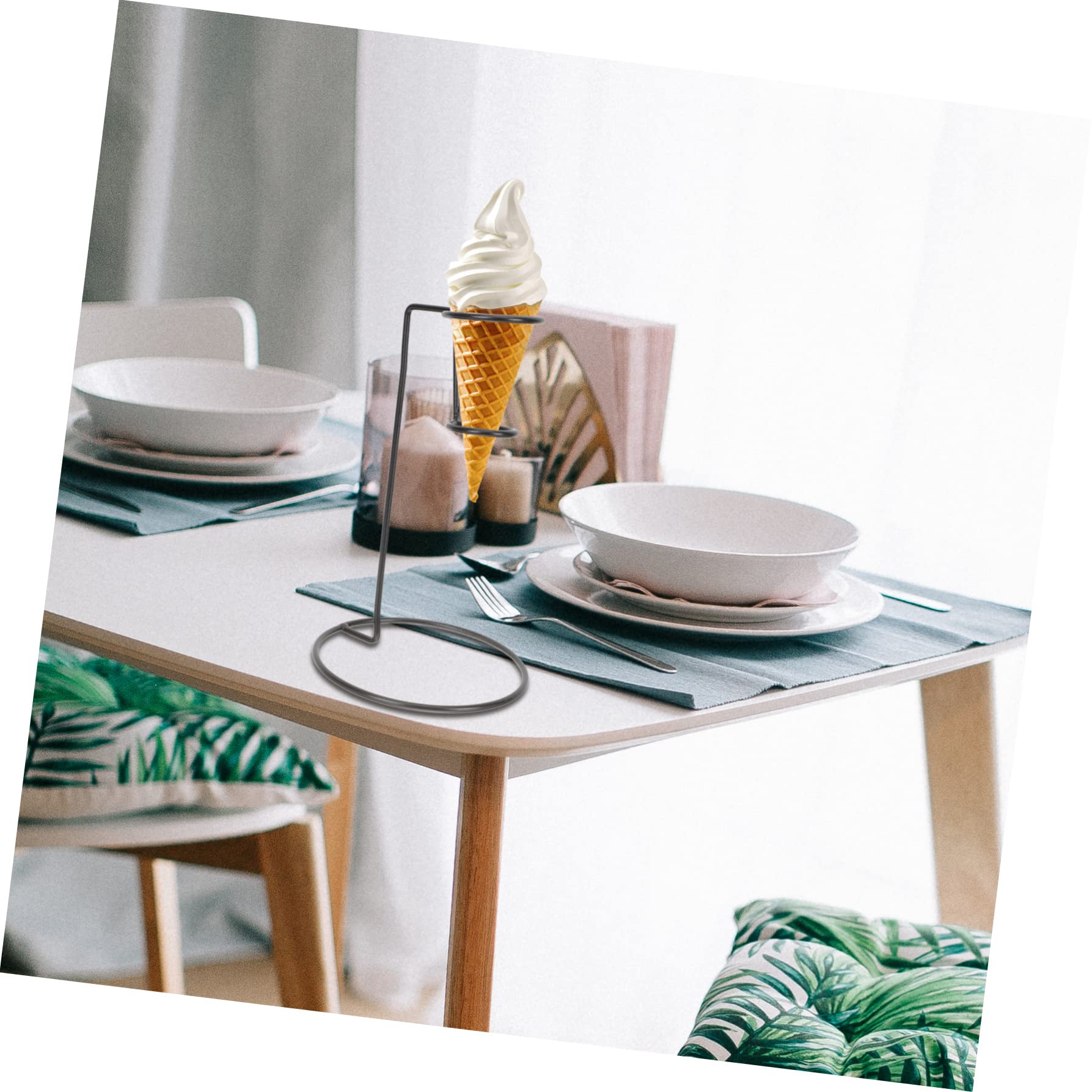 Amazon｜Zerodeko アイスクリームコーン用ディスプレイスタンド 鉄製