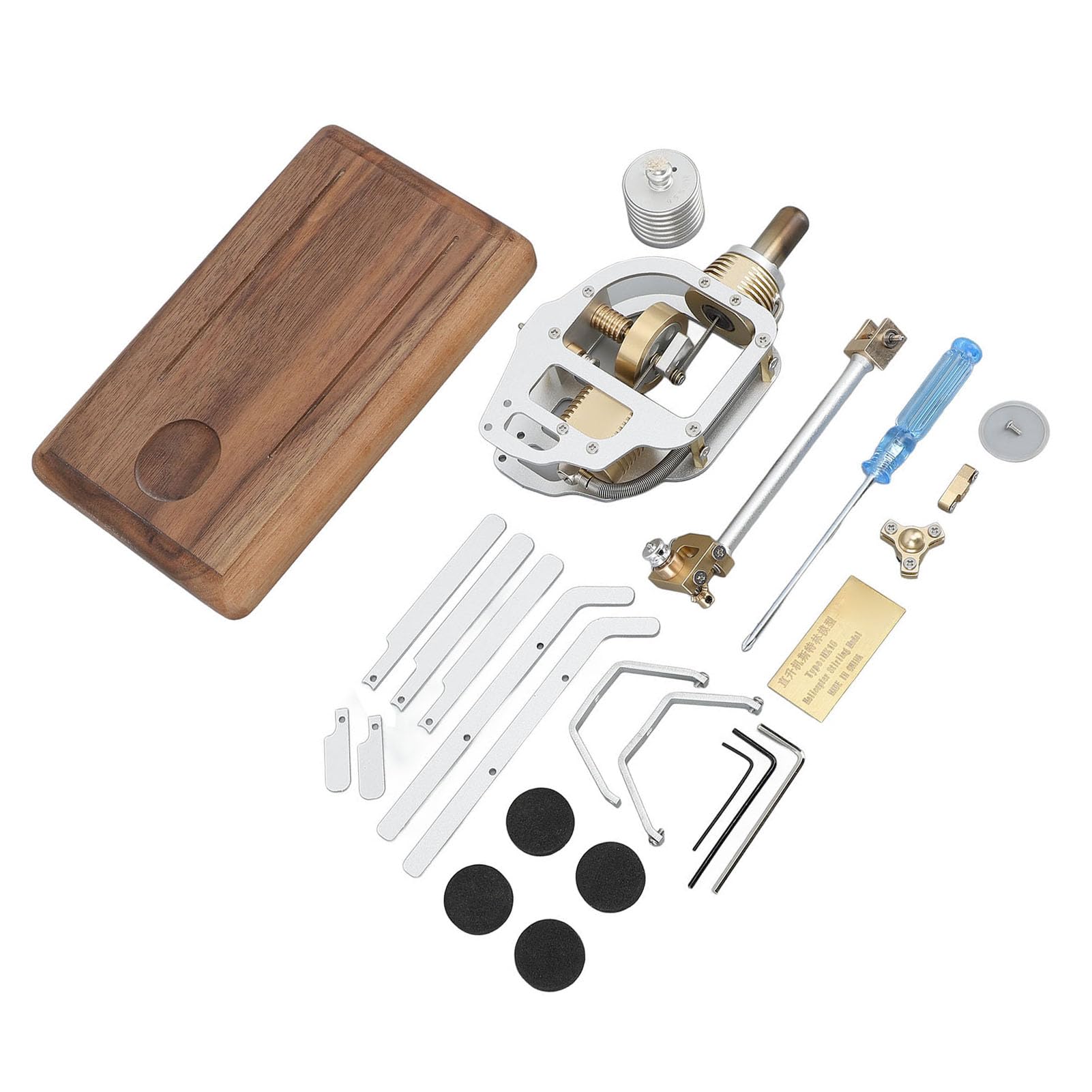 Kit modello elicottero motore Stirling artigianato squisito Tecnologia micromotore Fisica educativa Esperimento scientifico Giocattolo per bambini Progetti scientifici