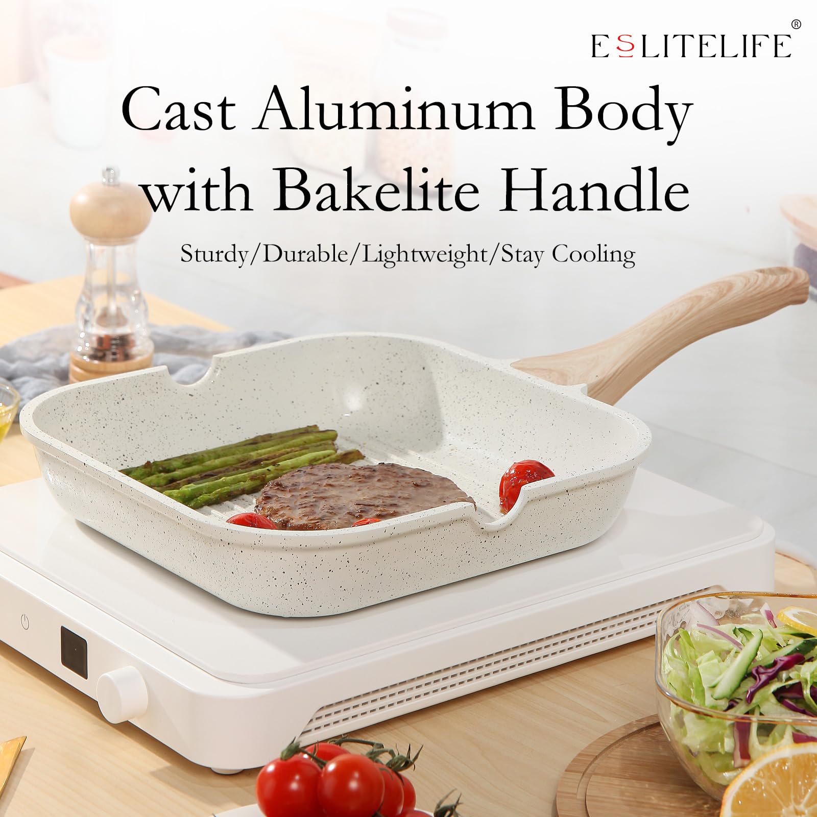 ESLITE LIFE - Sartén Antiadherente Para Cocina En Interiores