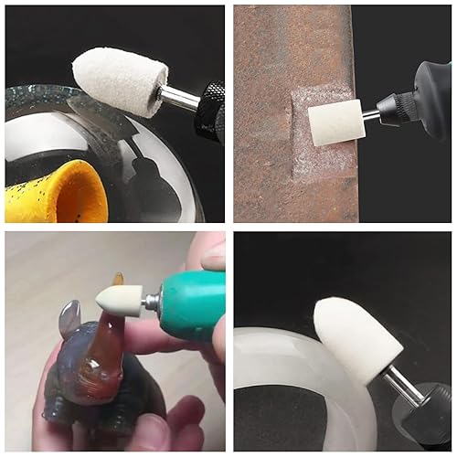 Vista 19 de Woohome Piedra de molienda, ruedas pulidoras - Rueda de piedra pulidora de 12 tamaños, accesorios de punto de pulido para herramienta rotativa