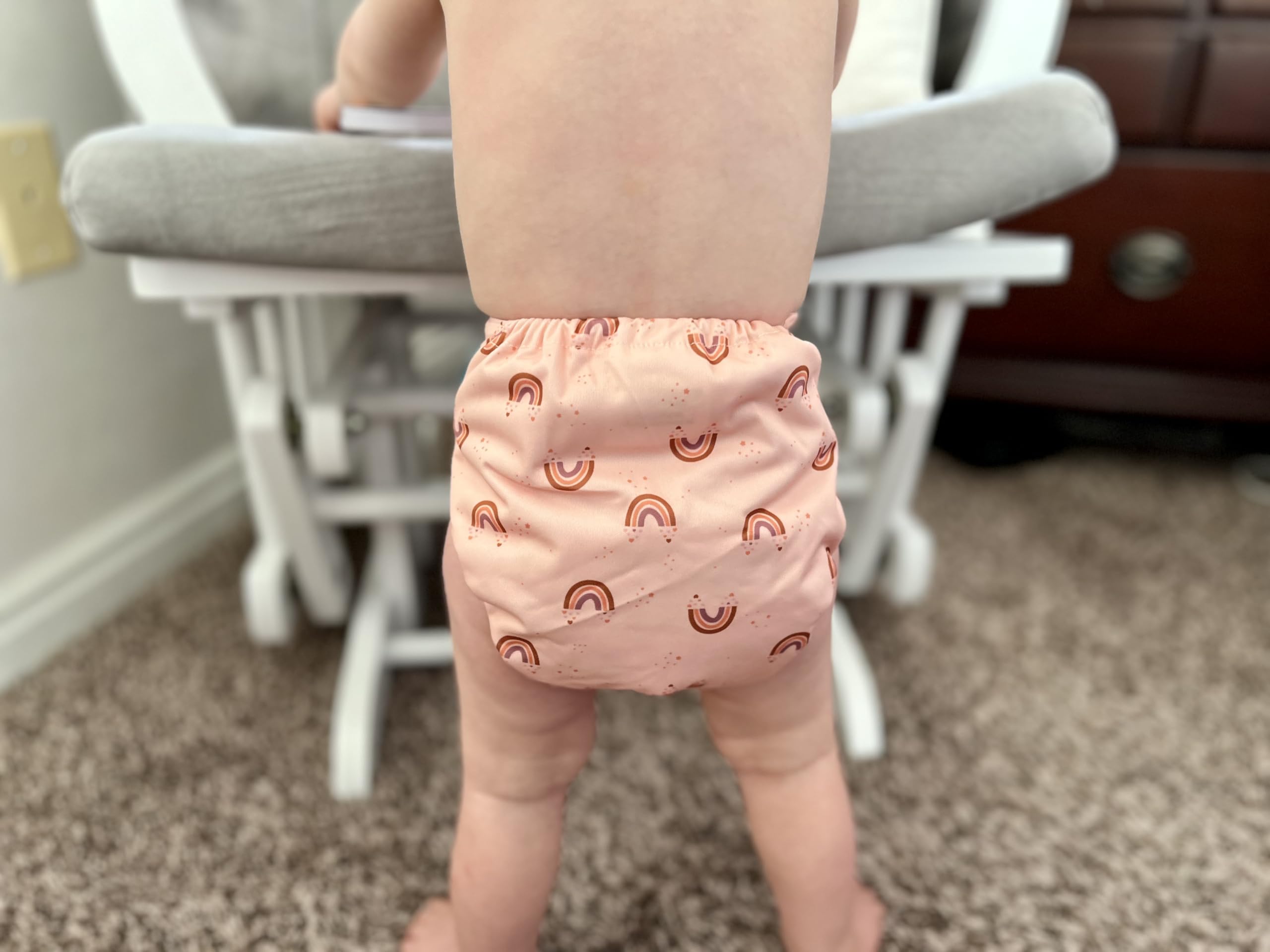 ALVABABY forros de bambú viscosa de 4 capas reutilizables para pañales de Tela 12pcs 12MB-ES