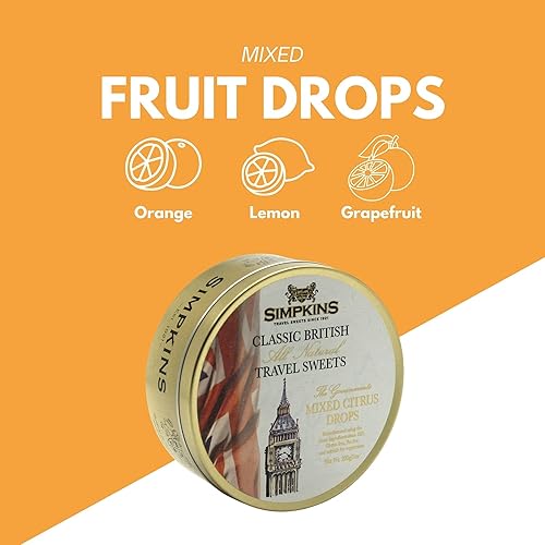 Miniatura 4 de Simpkins Big Ben Citrus Classic British Travel Sweets - Lata de 7.05 oz (paquete de 2)