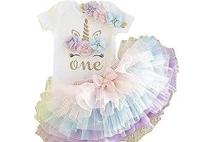 Unicorn First Birthday Outfit for Little Princess