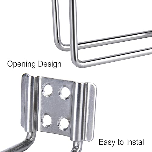 Miniatura 5 de R RUR 4 soportes para vasos de acero inoxidable, para montar en la pared, para barco, portavasos universales para marina, yate, camión, caravana,