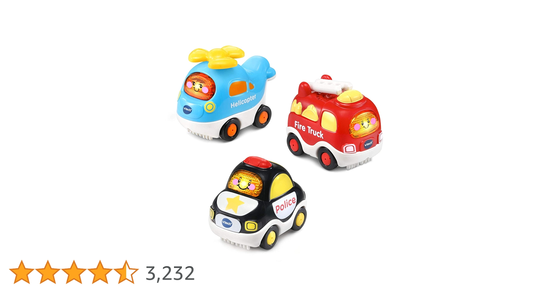 Go! Go! Smart Wheels ミニカーセット VTech Go! Go! Smart Wheels Recreational Vehicles 3-Pack