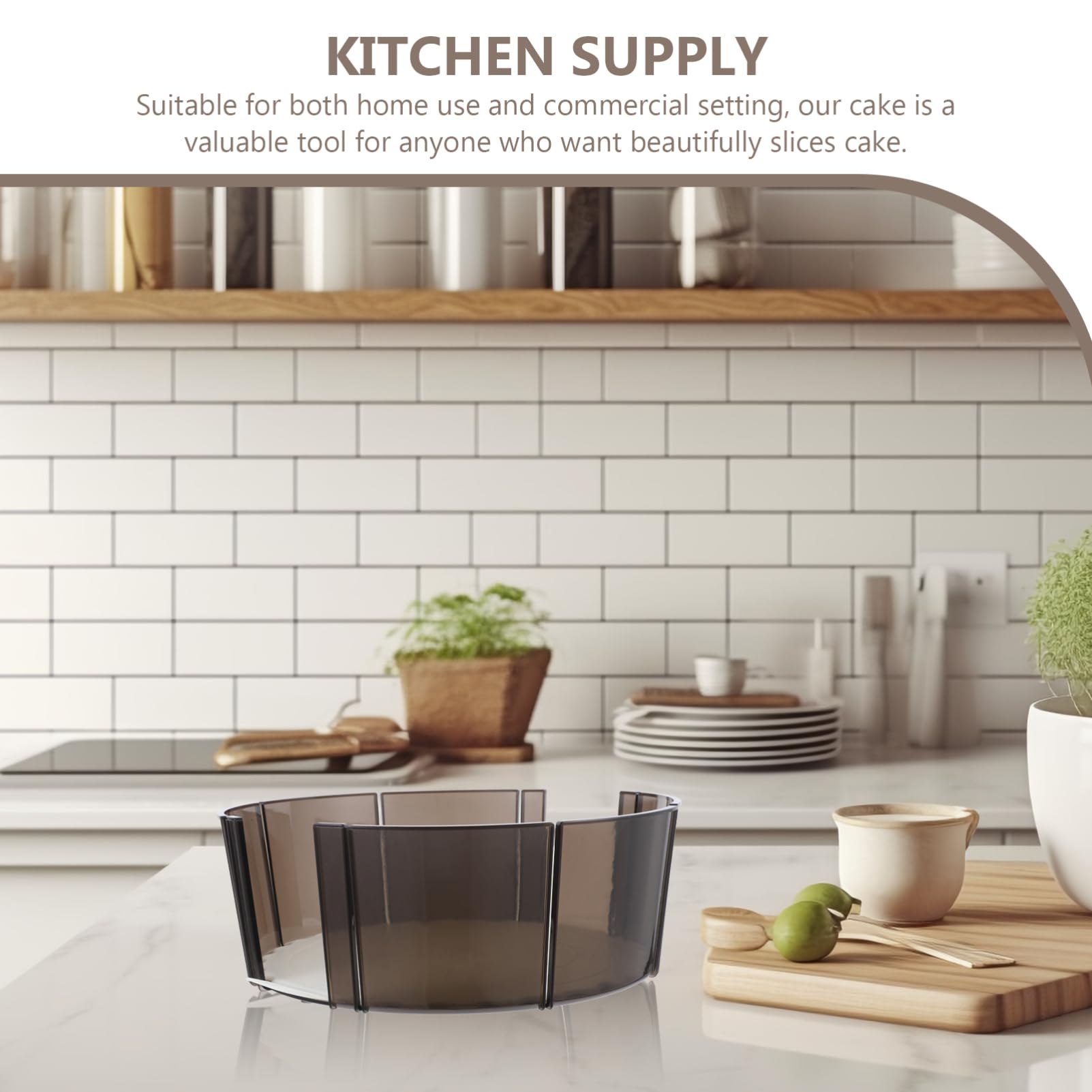 Kichvoe Outil De Découpe De Gâteau Plastique Marqueur De Portion Accessoire De Cuisine Pour Découper Des Desserts Tranches Égales Convient Aux Gâteaux Pour Fêtes Mariages