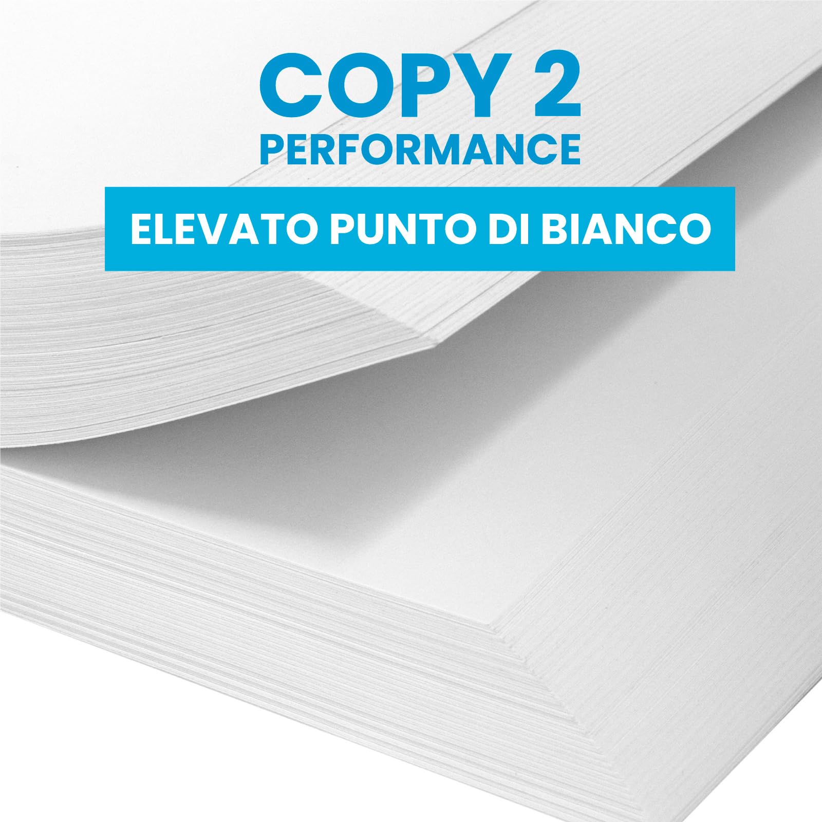 Fabriano Carta A4 per Stampante Copy 2, 80gr, 5 Risme 2500 Fogli, Multiuso Ufficio Fotocopie