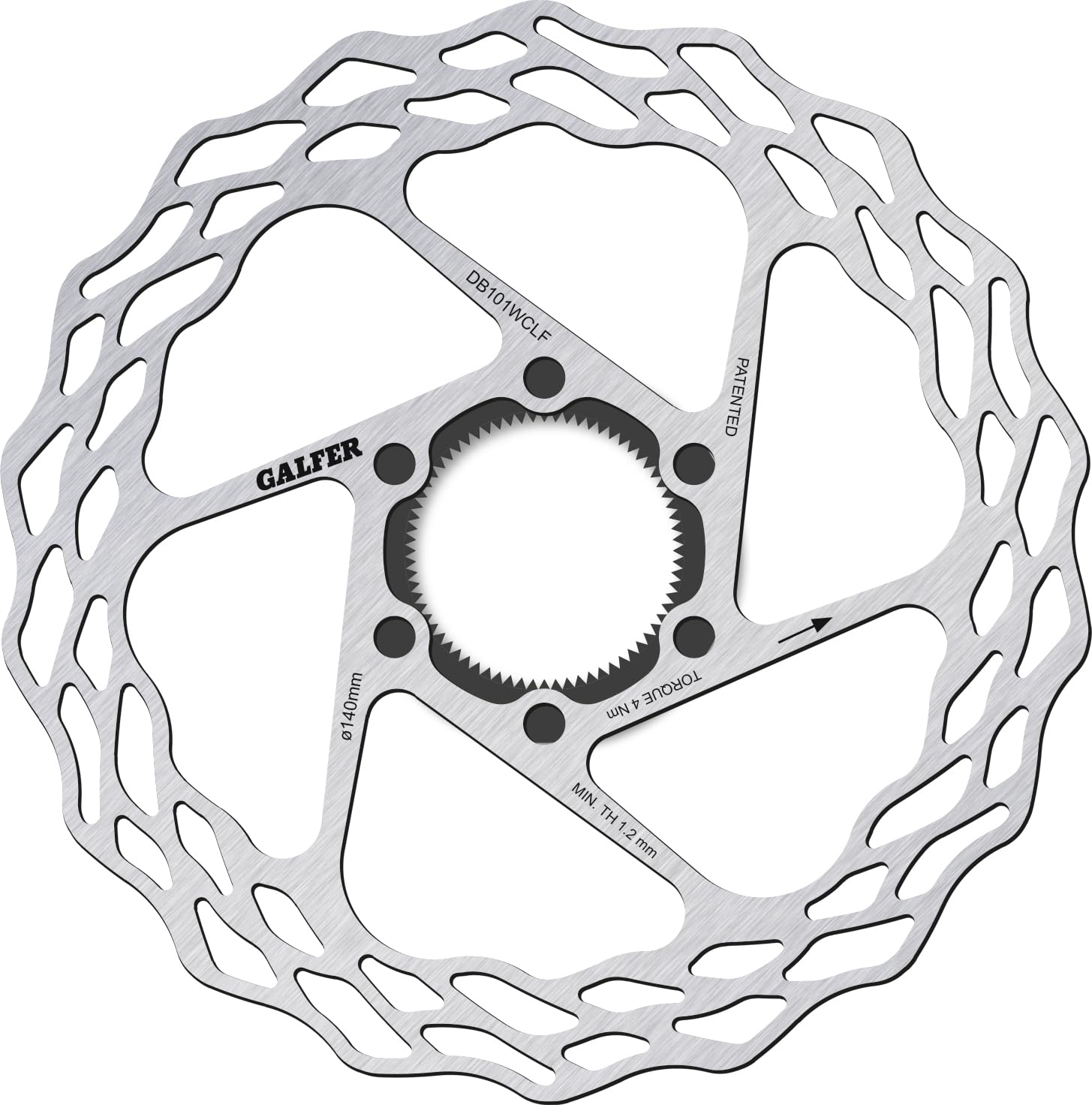 【未走行品】GALFER 軽量ディスクローター　140/160mmセット GALFER Disc Wave Rotor for Road 160mm センターロック