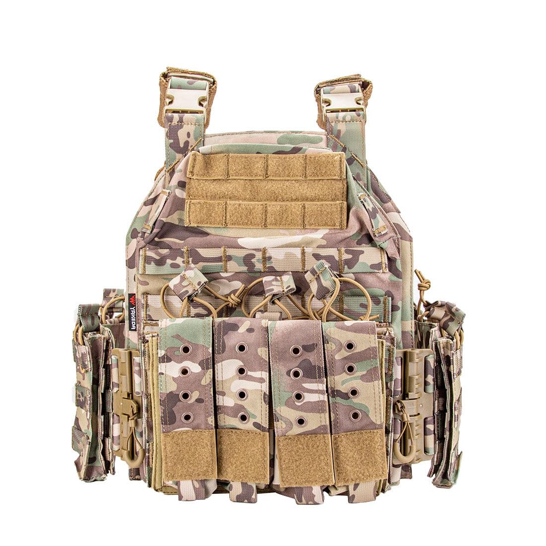 GOUX Gilet Tactique Militaire Molle Airsoft Modulaire, Veste pour Les Fans de Paintball et Armée