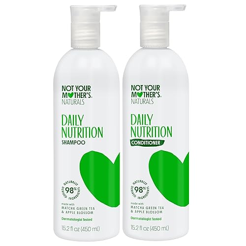 Not Your Mother's Naturals Essential Nourish Shampoo & Conditioner Set - 15.2 fl oz - Productos para el cabello sin sulfato - Té verde matcha y flor