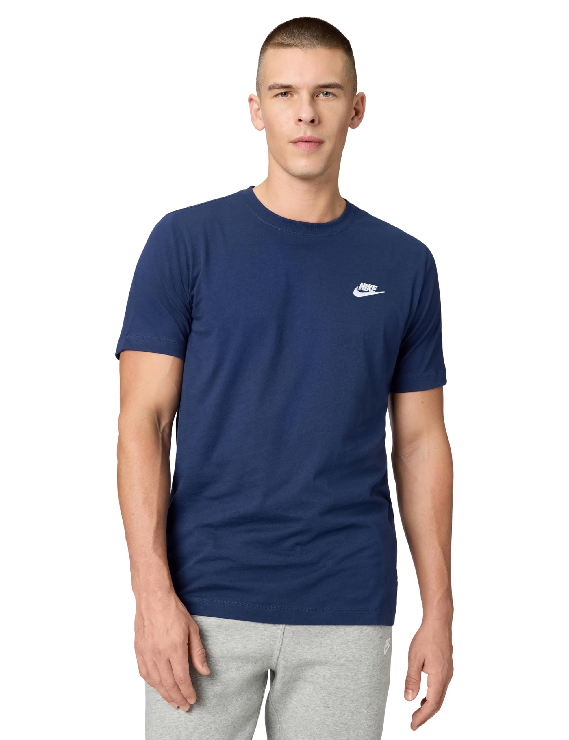 ■Nike■ Sportswear T-shirt M Midnight Navy HJ0773410 HJ0773 Nike Men's Sportswear Club T Shirt Midnight Navy/White
