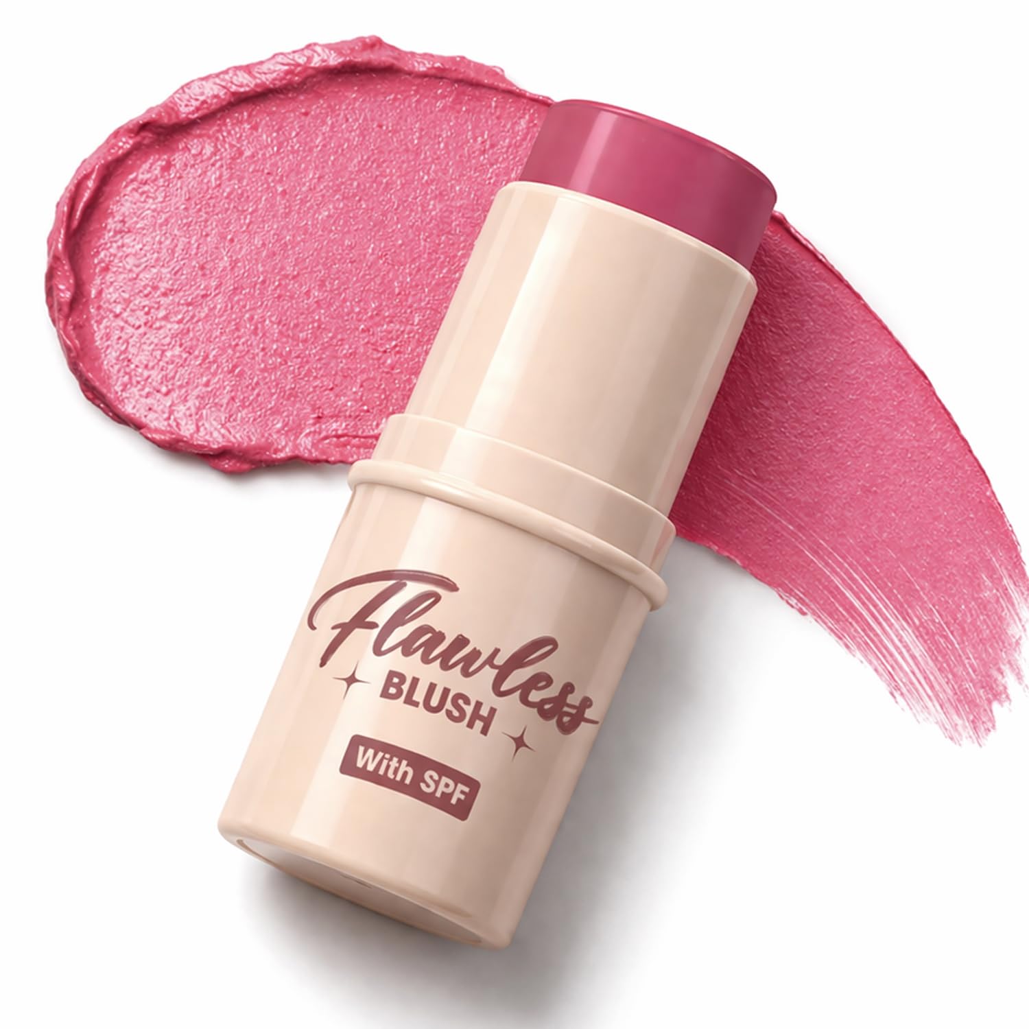 Blue Heaven Flawless Blush Stick with SPF | Infused with Vit C & Hyaluronic Acid | Creamy Blush Stick for Cheeks, 6 Hr Long Lasting Tint Blush for Face Makeup, High Pigment Blusher | Berry Blush | 7.3gm-image-30