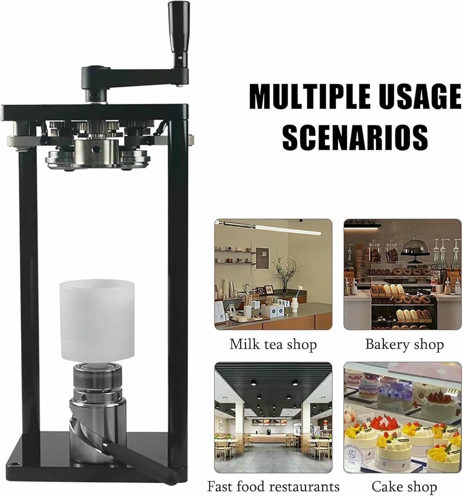 Strumento Manuale per Sigillare Lattine per Uso Domestico, Nessuna Richiesta di Energia, Altezza Regolabile per Varie Dimensioni di Lattine