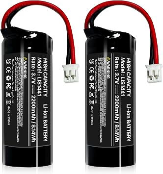 2-Packs 2200mAh LIS1441 LIP1450 Battery, Suitable for Sony PS3 Playstation 3 Move Motion Controller, Playstation Move CECH-ZCM1E, CECH-ZCM 1U