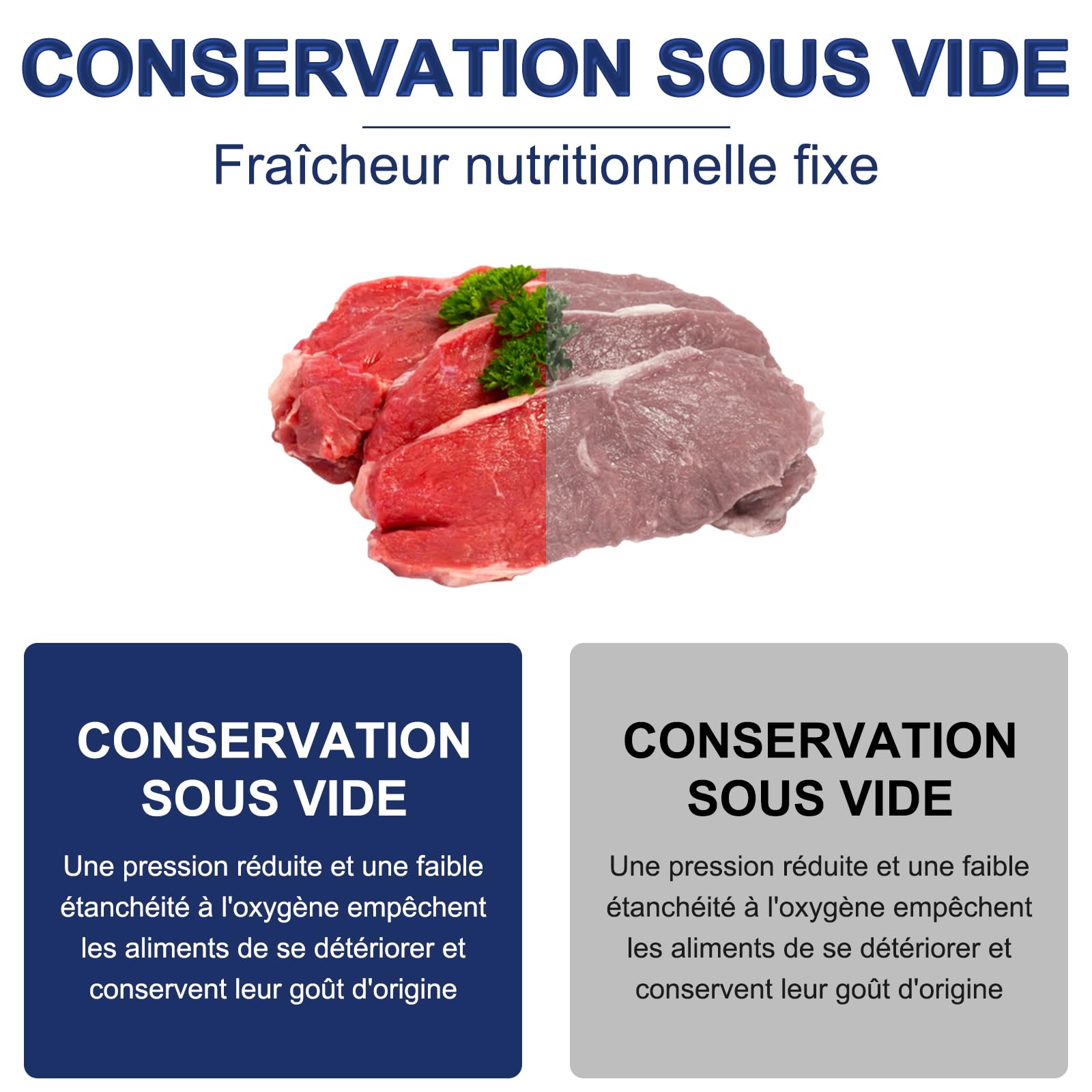 Macchina sottovuoto per alimenti con 60 sacchetti sottovuoto, sottovuoto multifunzione 5 in 1, con modalità bagnata e asciutta per conservare frutta, verdura, pane, carne, ecc.
