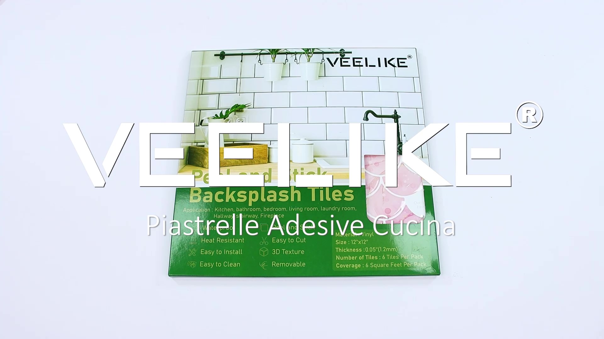 VEELIKE Piastrelle Adesive Cucina Rettangoli Blu Navy Mattonelle Adesive Bagno Adesivi per Piastrelle Impermeabile Paraschizzi Cucina Muro Adesivo Murale Decorativa Lavanderie 30.5cmx30.5cm 6 Pezzi