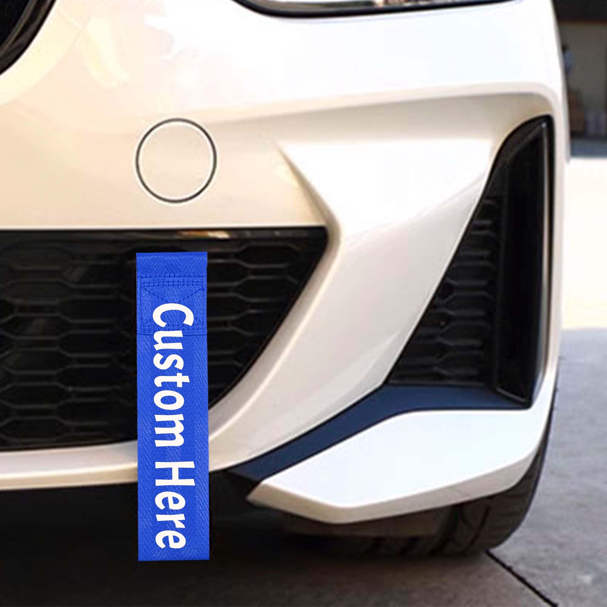 Personalize Tow Strap, Custom Car Decorative Trailer Tow Strap, Car Modification Sports Trailer Belt, Rope Hook Fit for Decorative