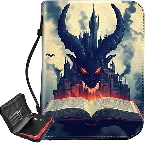 Phil 413 - Funda para la Biblia de flores más 2 marcadores de página de esquina de corazón, funda protectora grande para la Biblia con asa para