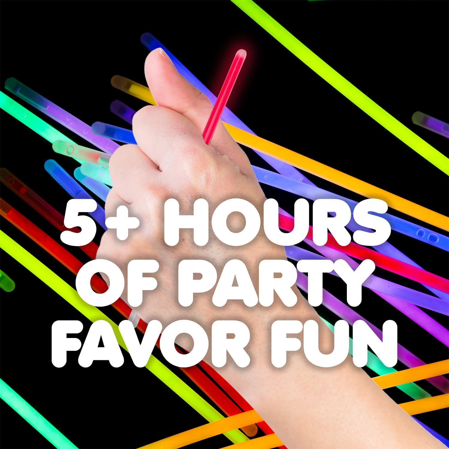 BEST PARTY EVER! Glow Stick Cake Candles, 16 Count, 2 Pack