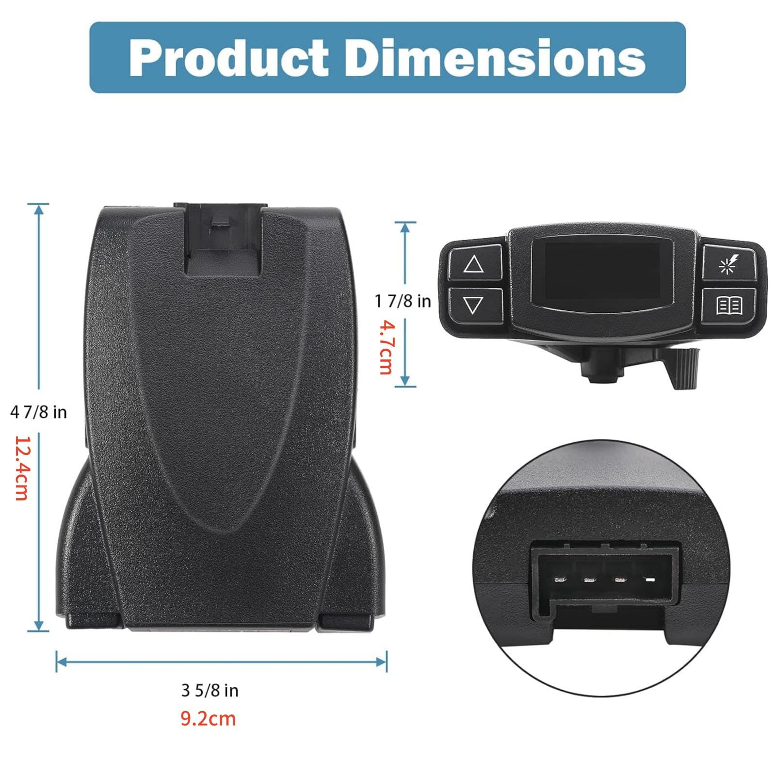ZEZEFUFU RV-Elektro-Anhänger-Bremssteuermodul-Kit 90195 für Tekonsha P3 Prodigy Elektroanhänger