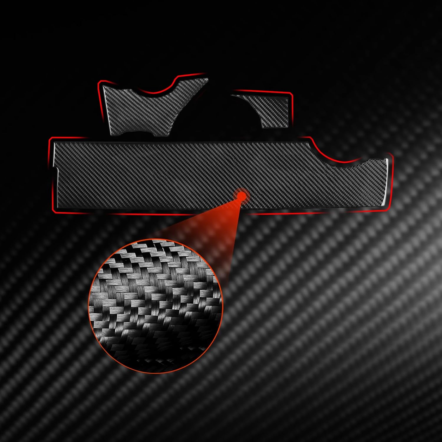 NVCNX Real Carbon Fiber for Toyota GR86 / Subaru BRZ Accessories 2022-2025 2023 2024 Car Dash Board Dashboard Panel Cover Interior Trim Thick Overlay Sticker Decal 3PCs