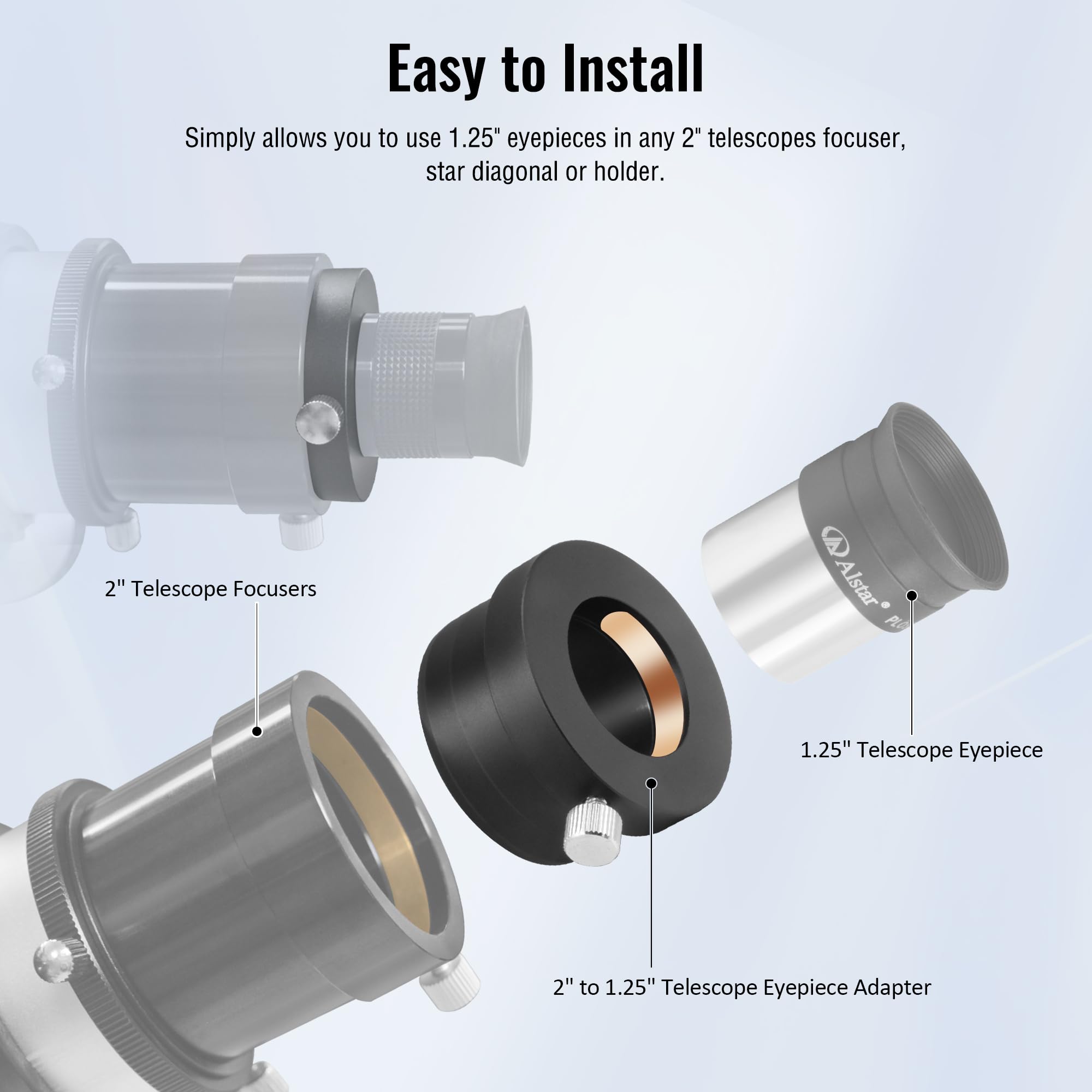 Amazon.com : Alstar 2 inch to 1.25 inch Telescope Eyepiece