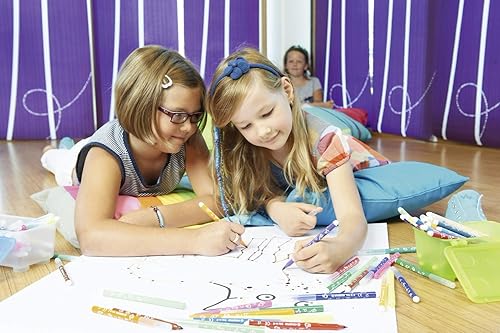 Miniatura 4 de STABILO Bolígrafo de punta de fibra con zona de agarre triangular, trío A-Z, paquete de 30, varios colores, incluyendo 5 colores neón