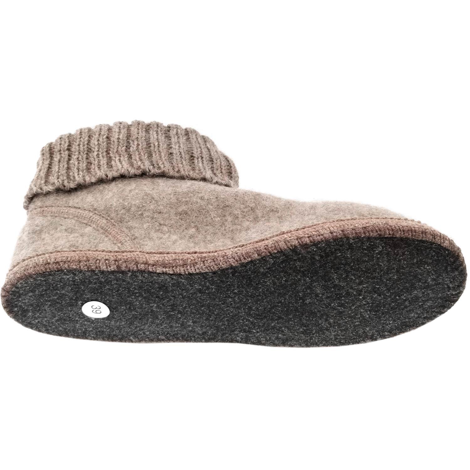 HAFLINGER Karl 631047 Unisex Hüttenschuhe aus Schurwolle