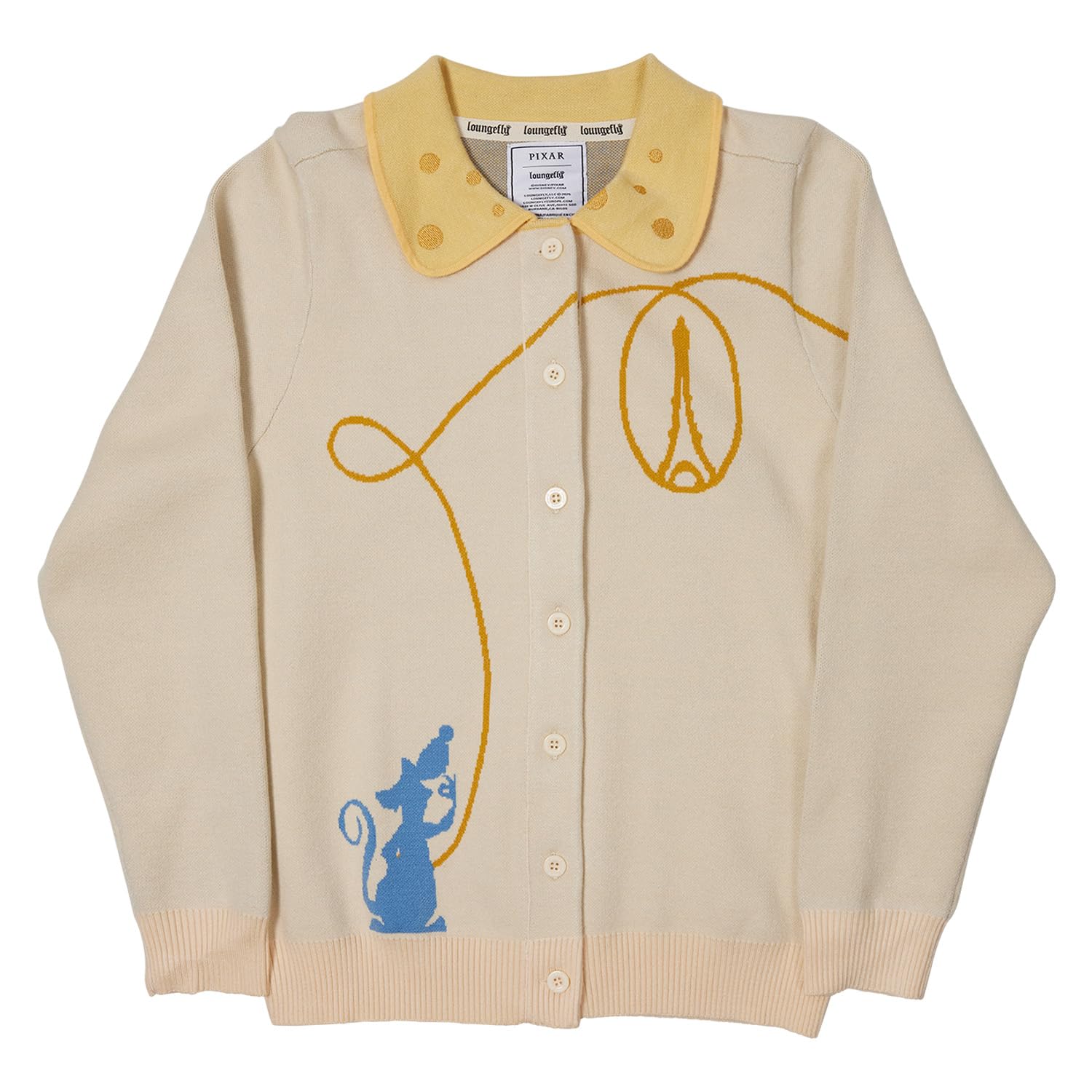 Loungefly Pixar Ratatouille Collared Cardigan XL