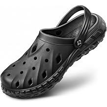 KEMISANT Cushioned Clogs Mules for Men Garden Beach Water Fun-Lightweight