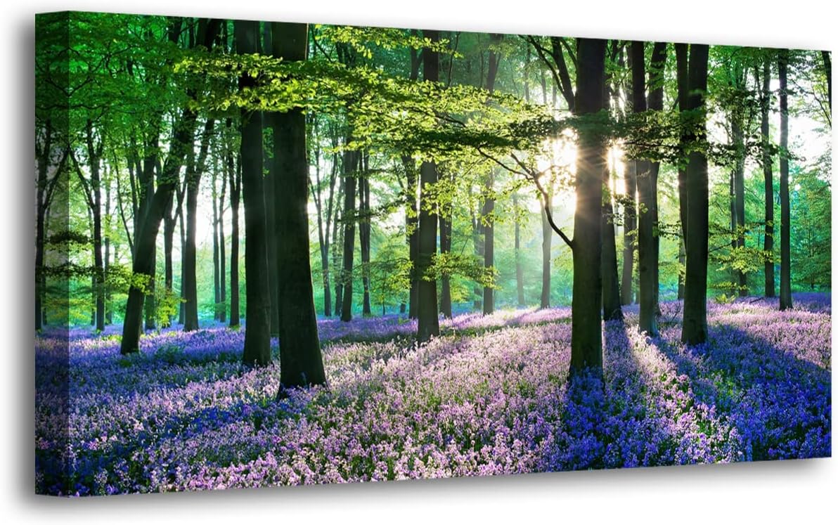 Tree Pictures Canvas Wall Art for Living room Bedroom or Bathroom Wall Decor,Forest Wall Art