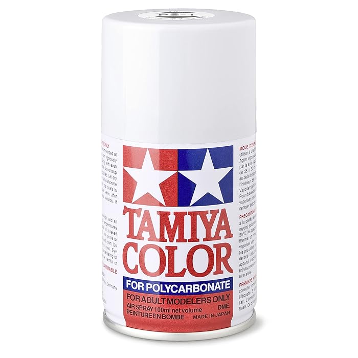 Buy TAMIYA 86001A00 86001 PS1 White Polycarbonate 100ml Spray Paint