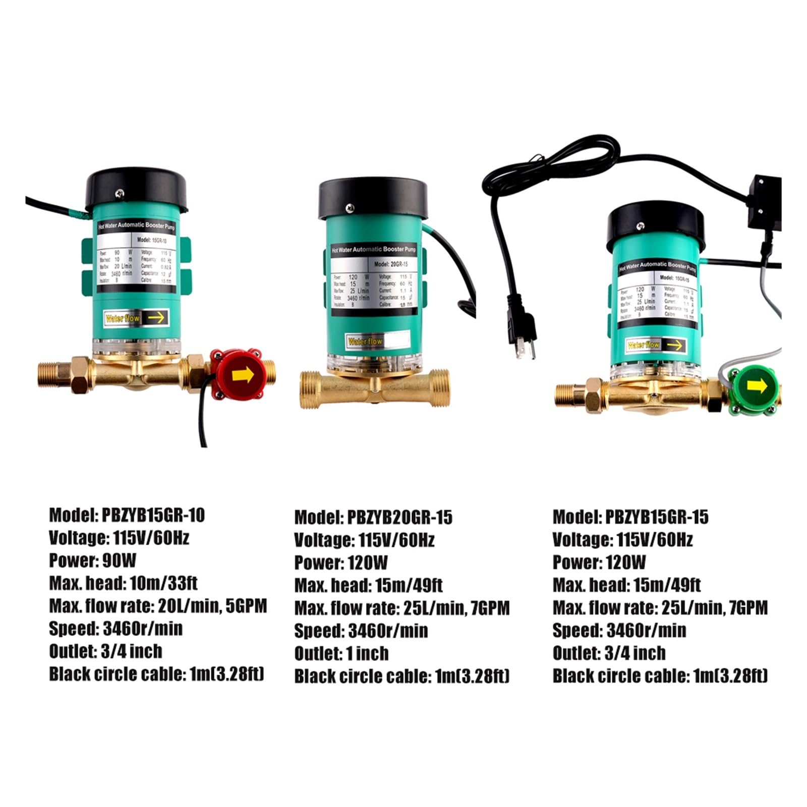 Pompa Di Circolazione Acqua Domestica 46/67/93W - Per Caldaia, Giardino, Fontane E Aumento Pressione - Foto 6