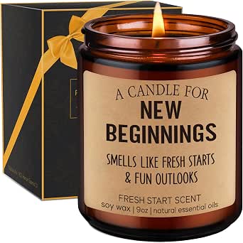 GSPY Candle, New Beginnings Gifts for Women and Men