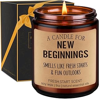 GSPY Fresh Start Candle - New Beginnings Gifts for Women, Men - Job, Div...