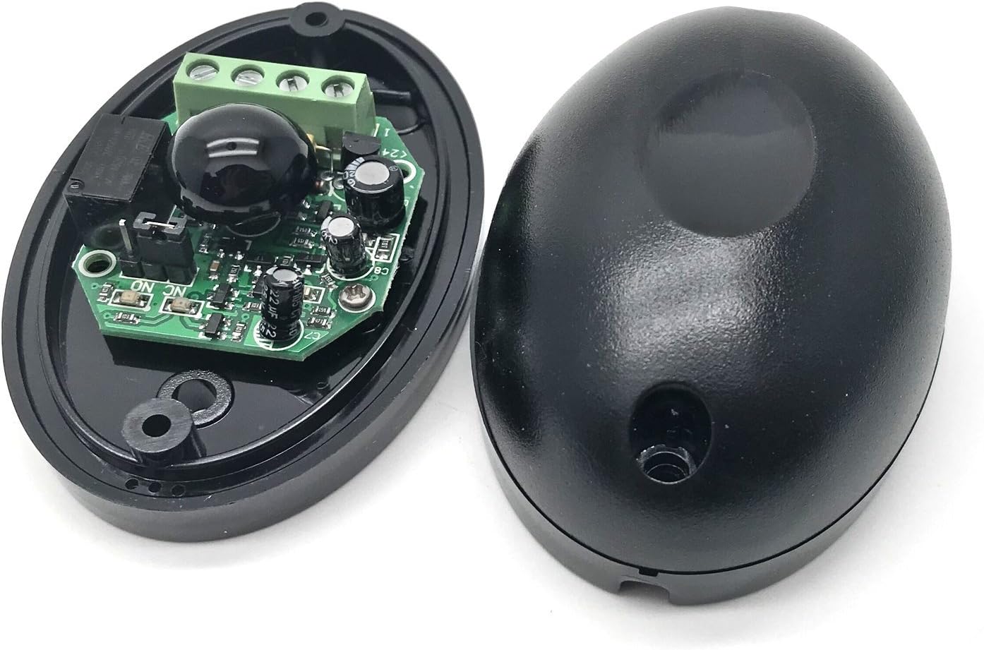 Xiaoyztan A Pair of Single Beam Infrared Sensor DC 12V Waterproof Photoelectric Barrier Detector Active IR Detector for Gate Door Window Home Security System