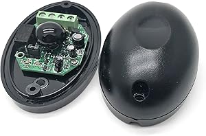 Xiaoyztan A Pair of Single Beam Infrared Sensor DC 12V Waterproof Photoelectric Barrier Detector Active IR Detector for Gate Door Window Home Security System