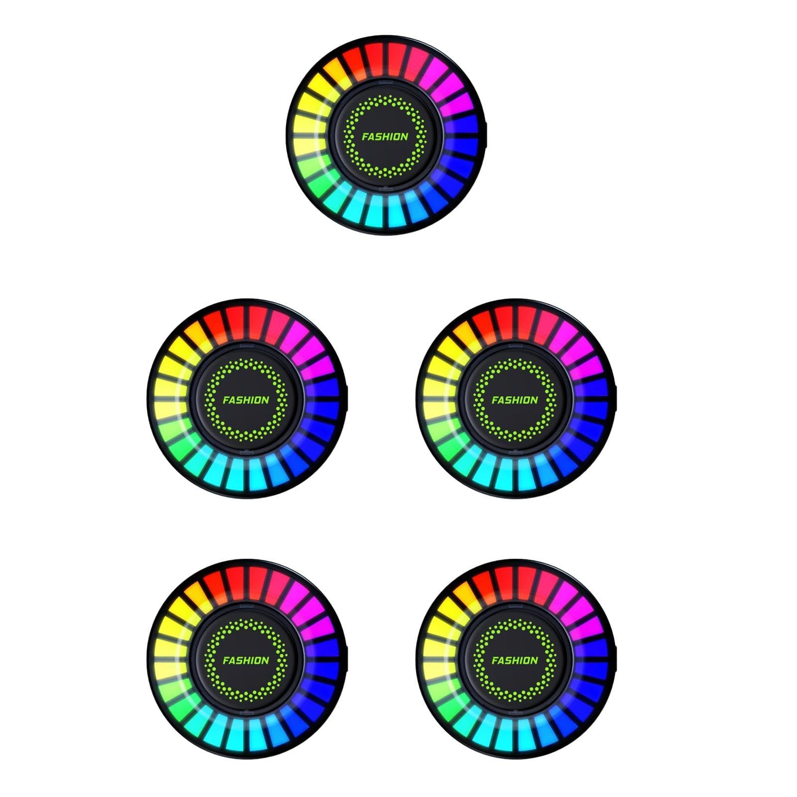 MAGICLULU 5 Pezzi Diffusore per Auto con Luce Atmosferica Rgb Clip per Accessorio Auto Pratico e per Amici e Famiglia