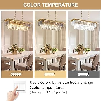 Depuley 31.5'' Modern Crystal Chandeliers for Dining Room, 8